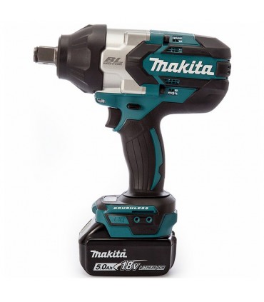 Makita 2 x 18V LXT 5.0 Ah Brushless 1050Nm Cordless Impact Wrench Kit