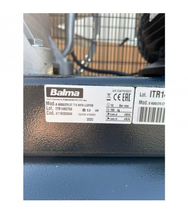 Balma 145 PSI Double Stage 7.5 HP Portable Air Compressor