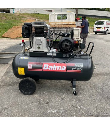 Balma 160 PSI Double Stage 10 HP Portable Air Compressor