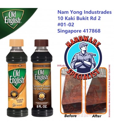 Old English Wood Furniture Scratch Cover / Scratch Remover (Protects And Restores Damaged Wood)