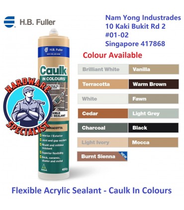 HB Fuller Caulk In Colours Flexible Acrylic Sealant