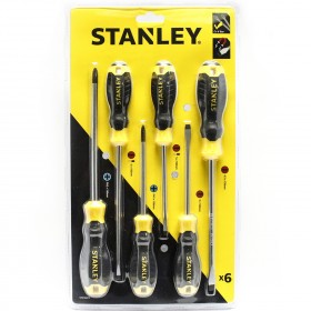 Stanley Phillips and Slotted Cushion Grip 6-Piece Screwdriver Set