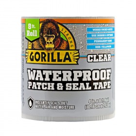 Gorilla Waterproof Patch & Seal Tape Clear - 4 inch x 8 ft