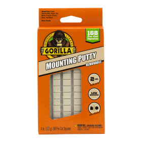 Gorilla Removable Mounting Putty 168 Piece - 113g