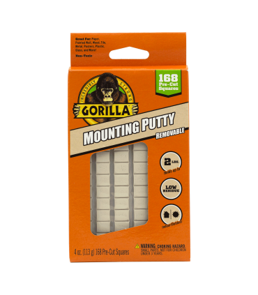 Gorilla Removable Mounting Putty 168 Piece - 113g