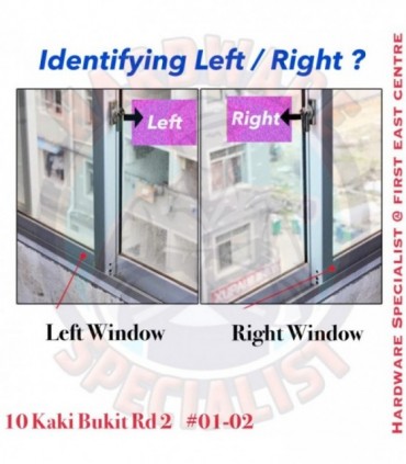 HDB Sliding Crescent Window Lock (key)