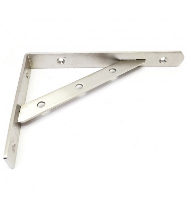 ecoWare Stainless Steel Shelf Bracket Nickel - 2pcs