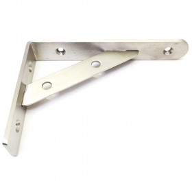 ecoWare Stainless Steel Shelf Bracket Nickel - 2pcs