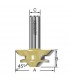 Arden 45° Lock 1/2 in. Shank Miter Router Bit