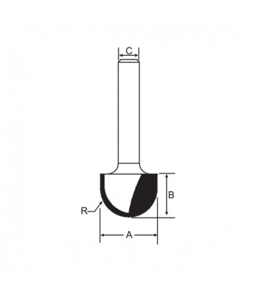 Arden Core Box 1/4 in. Shank Router Bit