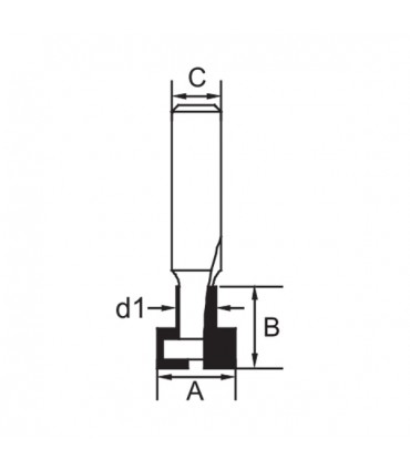 Arden 1/2 in. Shank Keyhole Router Bit