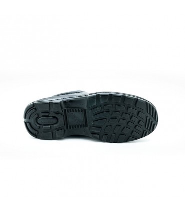 Nitti Low Cut Leather Safety Shoe with Shoe Lace - Black