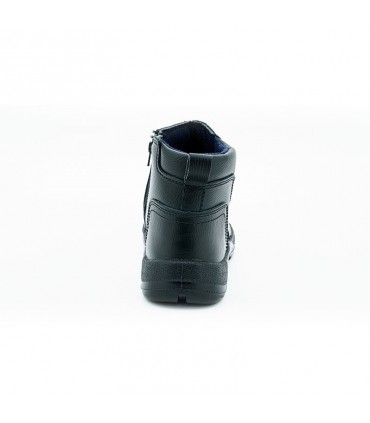 Nitti Mid Cut Safety Shoe with Side Zip - Black