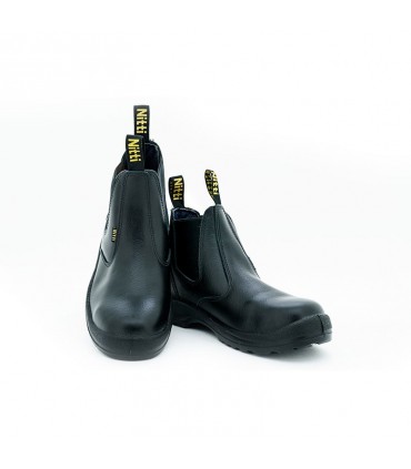 Nitti Mid Cut Pull On Safety Shoe - Black