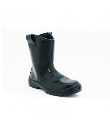 Nitti High Cut Pull On Rigger Safety Shoe - Black