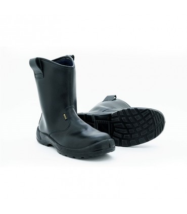 Nitti High Cut Pull On Rigger Safety Shoe - Black