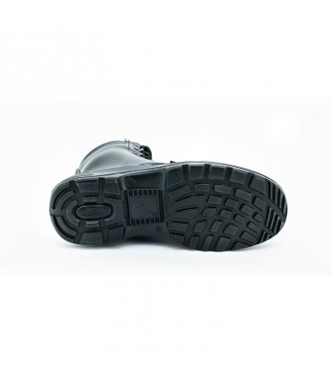 Nitti High Cut Laced Up Safety Shoe with Scuff Caps - Black
