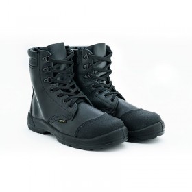 High Cut Laced Up Safety Shoe with Scuff Caps