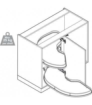 Vauth Sagel VS Cornerstone Maxx Premea Corner Pull Out Shelving Unit