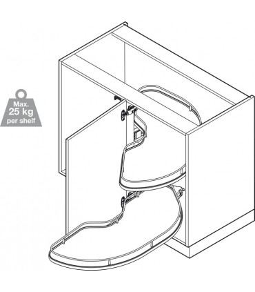 Vauth Sagel VS Cornerstone Maxx Premea Corner Pull Out Shelving Unit