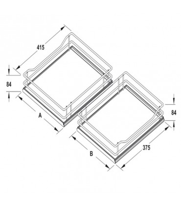 Vauth Sagel VS COR FLEX Premea 900mm Base Cabinet Organizers