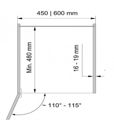 Vauth Sagel VS TAL Gate 1700 - 1950mm Premea Tall Cabinet