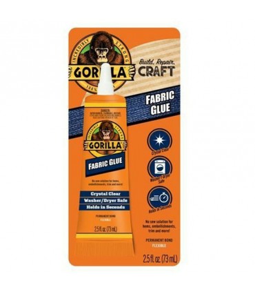 Gorilla Fabric Glue Crystal Clear - 73mL