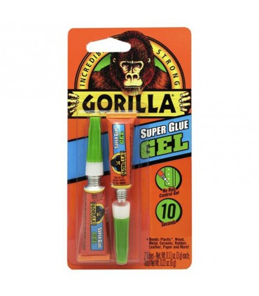 Gorilla Super Glue Gel Clear - 2 x 3g
