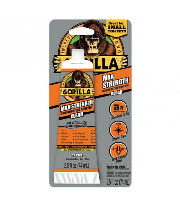 Gorilla Max Strength Construction Adhesive Clear - 74mL