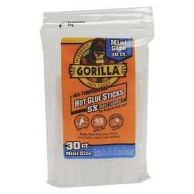 Gorilla Mini Size Hot Glue Sticks - 4 inch x 0.27 inch
