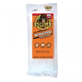 Gorilla Full Size Hot Glue Sticks - 8 inch x 0.43 inch