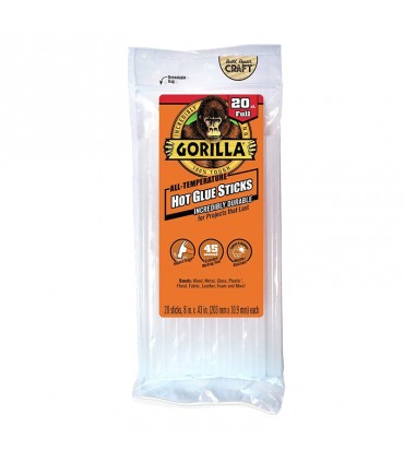 Gorilla Full Size Hot Glue Sticks - 8 inch x 0.43 inch