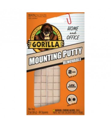 Gorilla Removable Mounting Putty 84 Piece - 56g