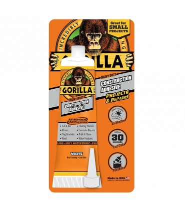 Gorilla Heavy Duty Construction Adhesive White - 74mL