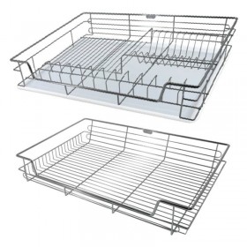 ecoWare Multi-function Pull Out Basket Chrome - (Set of 2)