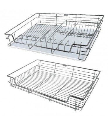 ecoWare Multi-function Pull Out Basket Chrome - (Set of 2)