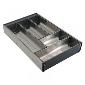 ecoWare Stainless Steel Cutlery Tray - 280 x 472 mm