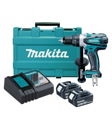 Makita 2 x 18V 3.0 Ah Lithium-Ion 84 Nm Cordless Driver Drill Kit