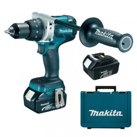 Makita 2 x 18V 3.0 Ah Lithium-Ion Brushless Cordless Driver Drill Kit