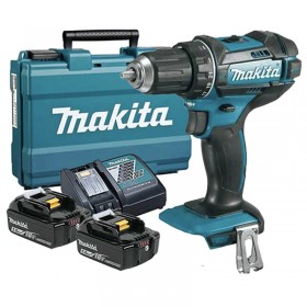 Makita 2 x 18V 5.0 Ah Lithium-Ion 54 Nm Cordless Driver Drill Kit