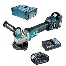Makita 2 x 18V LXT 5.0 Ah X-Lock Cordless Angle Grinder Kit
