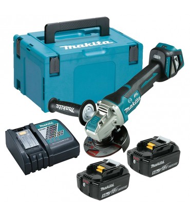 Makita 5.0 Ah 115mm Cordless Angle Grinder Kit