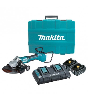 Makita 2 x 18V ADT Brushless 230mm Cordless Angle Grinder Kit