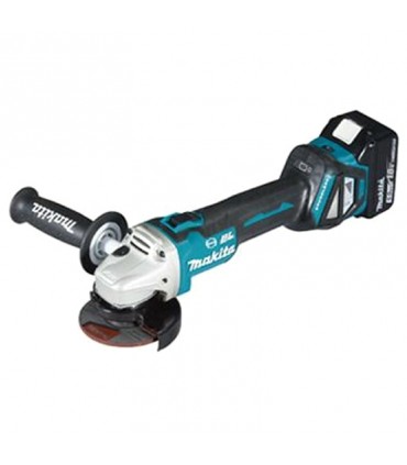Makita 5.0 Ah Cordless Angle Grinder Kit With Top Slide Switch