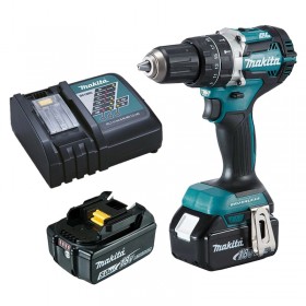 Makita 2 x 18V BL Motor 5.0 Ah Cordless Hammer Driver Drill Kit