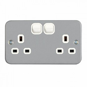 2 Gang Metal Clad Socket