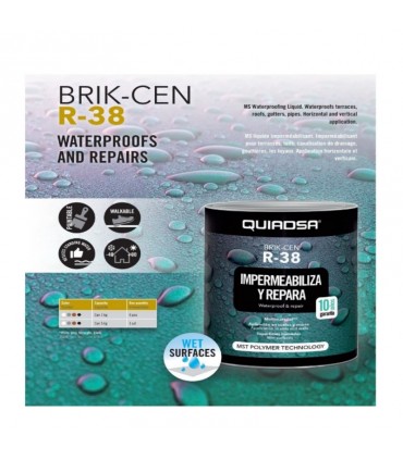 Quiadsa Brik-Cen R-38 MS Polymer Waterproofing Coating - 1kg