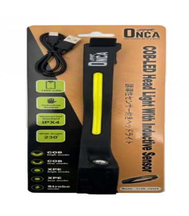 ONCA 1200 mAh COB-LED Head Light with Inductive Sensors