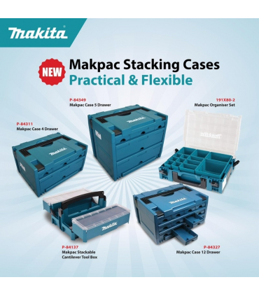 Makita Makpac Practical & Flexible Stacking Storage Cases