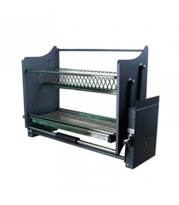 ecoWare Luxury Stainless Steel Up and Down Storage Kit Elevator with Dish Rack